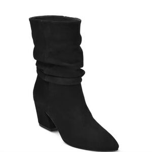 NWT. Botkier Black Suede Slouched Women's Boots